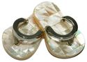 MOP Mother of Pearl Shell Sandal Pendant Loose Bea