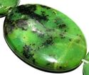 30mm Natural Green Australian Jade Oval Loose Gem 