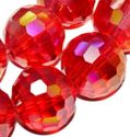 10mm Faceted Red Quartz Loose Beads