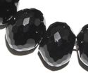 18mm Agate Onyx Faceted Abacus Black Gemstone Loos