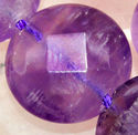 12mm Natural Faceted Amethyst Coin Gemstone 15 Bea