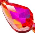 15mm Faceted quartz Drop Loose Beads 11"