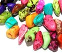 18mm Multi-color Chip Turquoise Gemstone Loose Bea