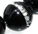 10mm black agate round onyx quartz gemstone 8pc
