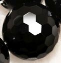 16mm Agate Faceted Black Onyx Achat Gemstone Loose