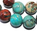 20mm Turquoise African Blue Round Blue Gemstone Lo