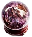 26mm Ametrine Crystal Healing Sphere Quartz Ball S