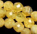 4mm Natural Faceted Citrine Crystal Loose Beads 15