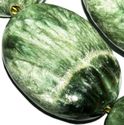 20mm Natural Seraphinite Oval Gemstone Loose Beads