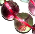 12mm Natural Fluorite Round Gemstone Elastic Brace