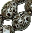 18mm Art Ceramic Egg Loose Beads