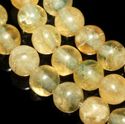 4mm Natural Citrine Round Crystal Loose Beads