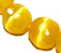 4mm Faceted Yellow Cat Eye Round Loose Beads 