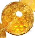 20mm Citrine Kristal Crystal Faceted Round Loose B