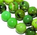 6mm Natural Green Australian Jade Round Gemstone J