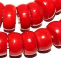 14mm Coral Red Loose Beads 7inch