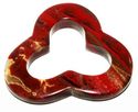 52mm Mt creek Red Pendant Gemstones Loose Bead 3pc