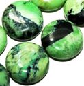 10mm Natural Chrysotine Coin Gemstone Loose Beads