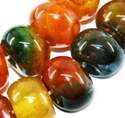 14mm Abacus Agate gemstone jewelry beads 18pc