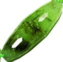 37mm Natural Faceted Green Prehnite Gemstone Loose