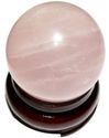 35mm Crystal Sphere Pink Rose Quartz Healing Ball 
