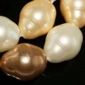 18mm Multi-color Perla Shell Pearl Loose Beads