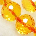 10mm Citrine Faceted Rock Ball Loose Beads