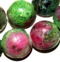 4mm Round Ruby Zoisite Gemstone Loose Beads