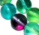 8mm Rainbow Fluorite Round Gem Loose Beads