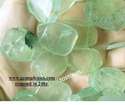 22-32mm jewelry beads Slab Slice green prehnite Ge