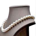 8mm Fine Freshwater Necklace Genuien 925 clasp 18i