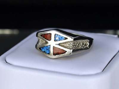LEA LANE JEWELRY : 925 Sterling Silver Southwest Handmade Turquoise Ring