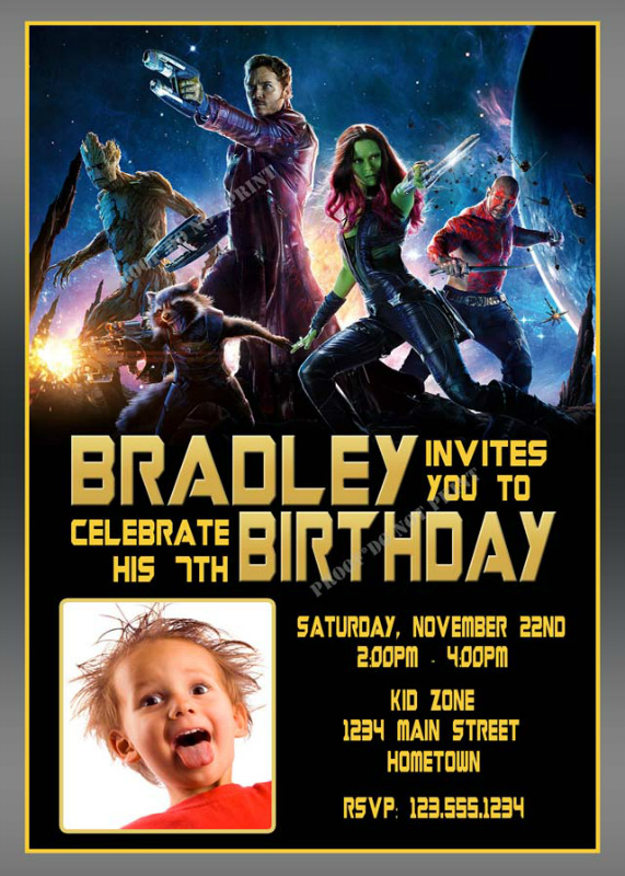 Guardians Of The Galaxy Invitations 3