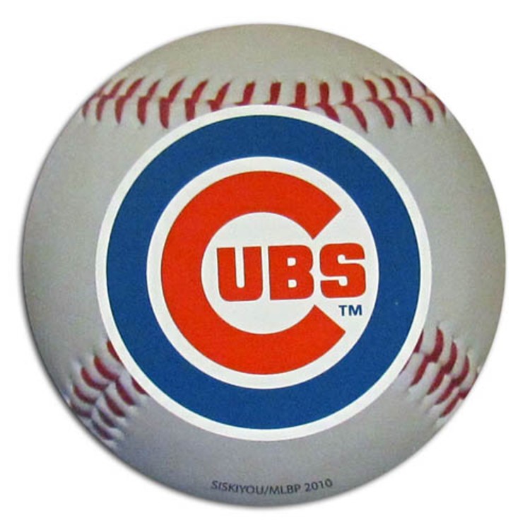 Chicago Cubs Auto Magnet 4.5" Baseball Shape with 