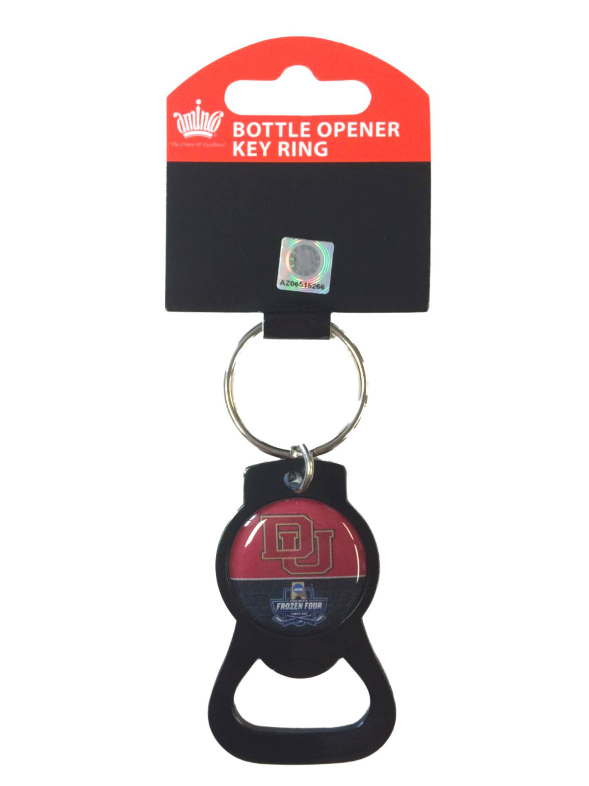 Denver Pioneers Hockey Keychain Bottle Opener 2016