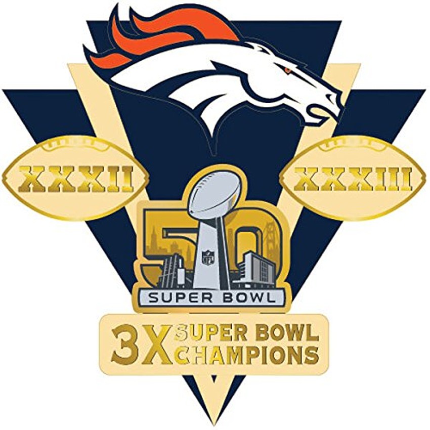 Denver Broncos Lapel Pin 2016 NFL Super Bowl 50 Ch