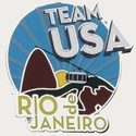 2016 US Olympic Lapel Pin Team USA Cable Car Rio D