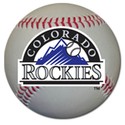 Colorado Rockies Auto Magnet 4.5" Baseball Shape w