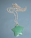 COSTUME JEWELLERY LADIES CHAIN NECKLACE WITH GREEN