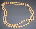 COSTUME JEWELLERY LADIES PEACH COLOURED BEAD NECKL