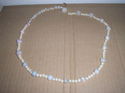 COSTUME JEWELLERY LADIES PALE COLOURED BEAD NECKLA