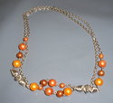 COSTUME JEWELLERY LADIES SILVER COLOURED CHAIN NEC