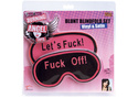 Joanna Angel Blunt Blindfold Set, Vinyl and Satin