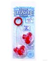 Pleasure Pvc Beads-Double Cord Red