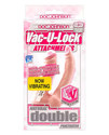 Vac-u-lock double penetrator vibrating - natural