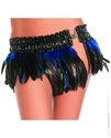 Feather mini skirt blue m/l