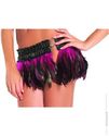 Feather mini skirt pink m/l