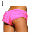 Be wicked ruffle hot pants hot pink medium