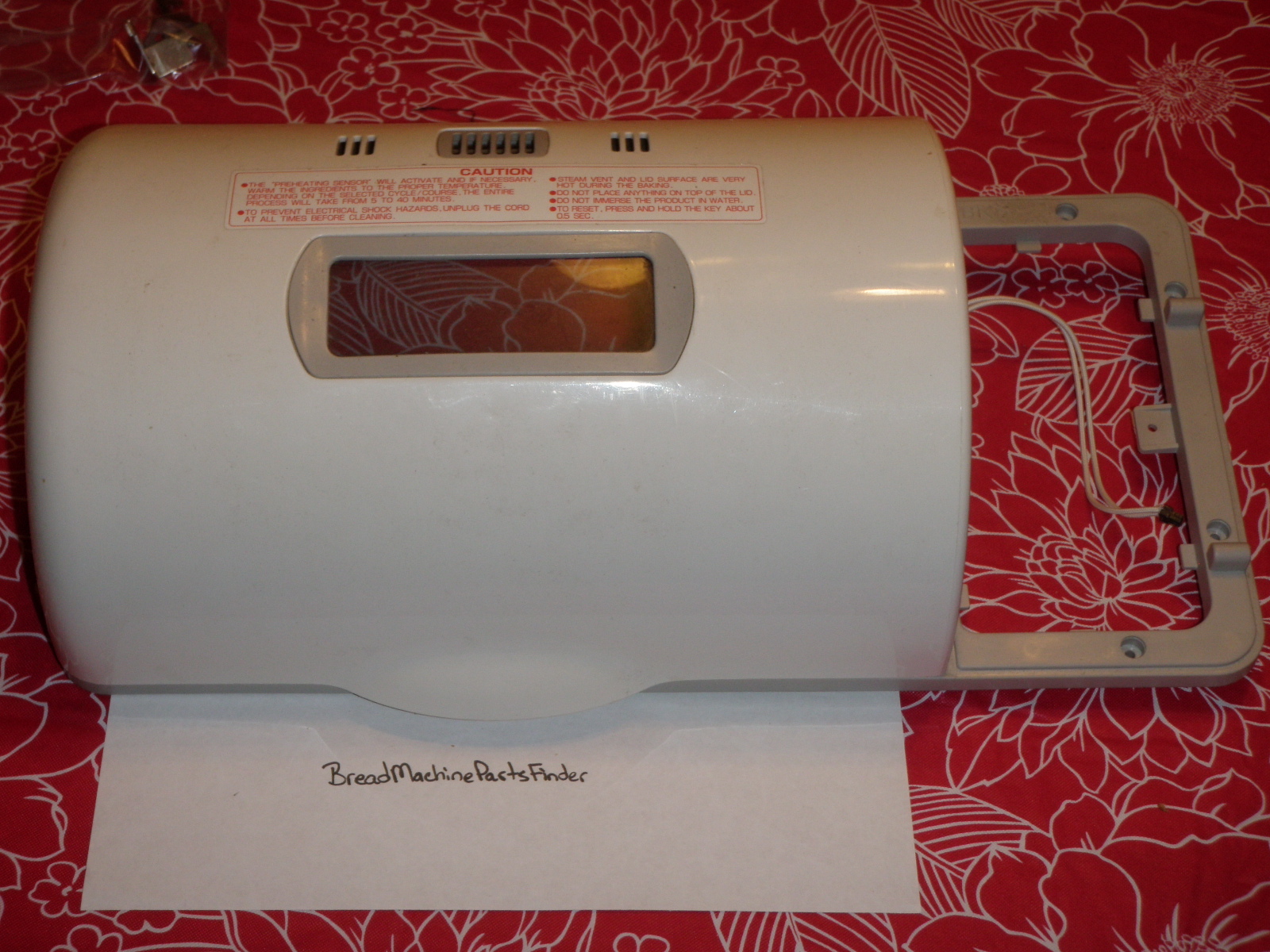 Bread Machine Parts Finder Zojirushi Bread Maker Machine Lid with