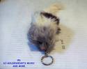 FURRY PET KEYCHAIN SQUEAKS CHOOSE FROM 11 DIFFEREN